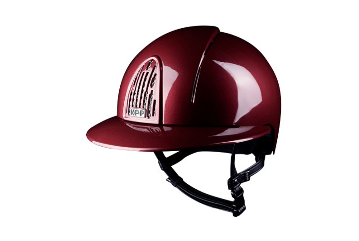 KEP Reithelm Smart Polo glänzend mit Inlay bordeaux