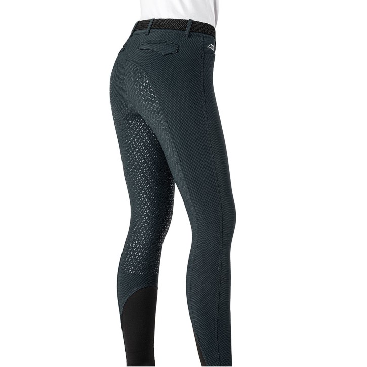 Equiline Damen Reithose Egiref Vollgrip Grau Gemustert