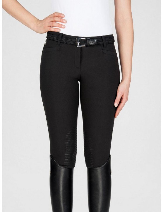 Equiline Damen Kniegrip Reithose Ash schwarz