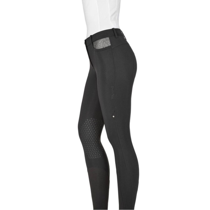 Equiline Damen Kniegrip Reithose Gavirek schwarz 36 (IT 40)