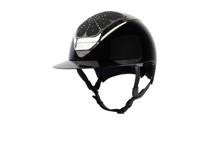 Kask Star Lady Pure Shine Black Crystals Riviera Silver Diamond