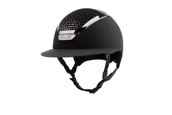 Kask Star Lady Chrome Black Crystals Passage Vintage Rose 59