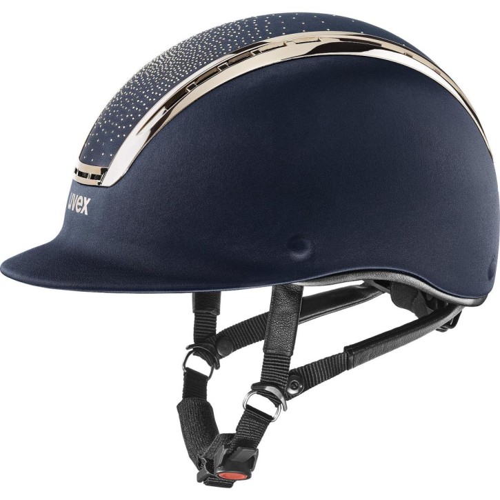 Uvex Reithelm Suxxeed Jewel Navy/Rosé Swarovski®