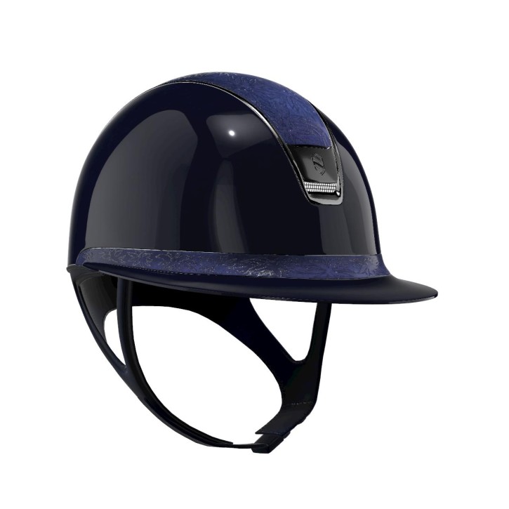 Samshield Reithelm Miss Shadowglossy 2.0 blau Konfiguration Top und Frontal Band Spring Flower