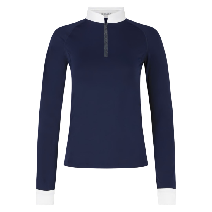 Kentucky Turniershirt Damen Classic Glitter Langarm Navy