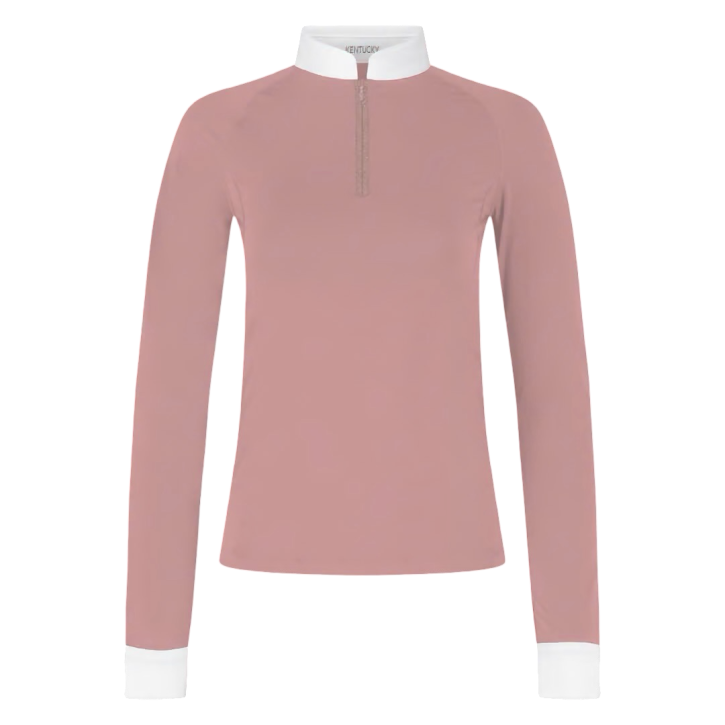 Kentucky Turniershirt Damen Classic Glitter Langarm Old Rose