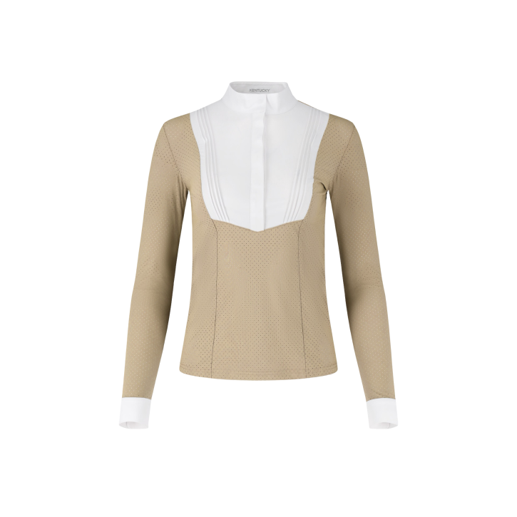 Kentucky Turniershirt Damen Heritage Air Langarm Beige