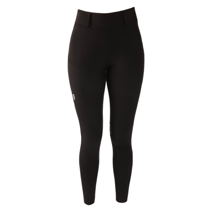 Kentucky Reitleggings mit Vollgrip Schwarz