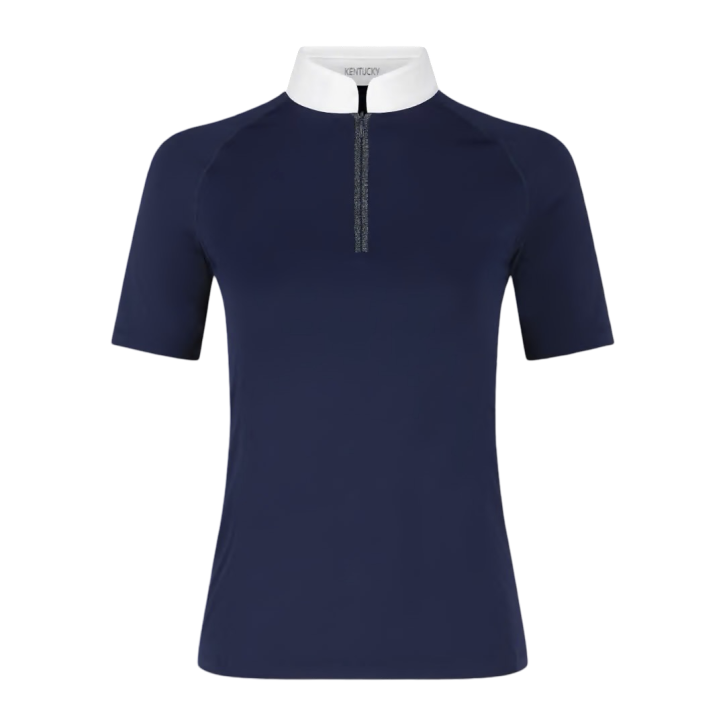Kentucky Turniershirt Damen Classic Glitter Kurzarm Navy