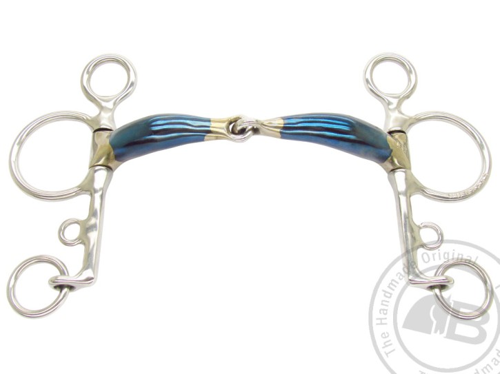 Bombers Bits Pelham 55 Snaffle einfach gebrochen 16mm