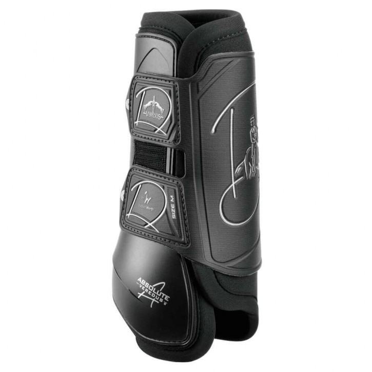 Veredus Absolute Dressage Gamaschen Easy Strap Front Schwarz MEDIUM