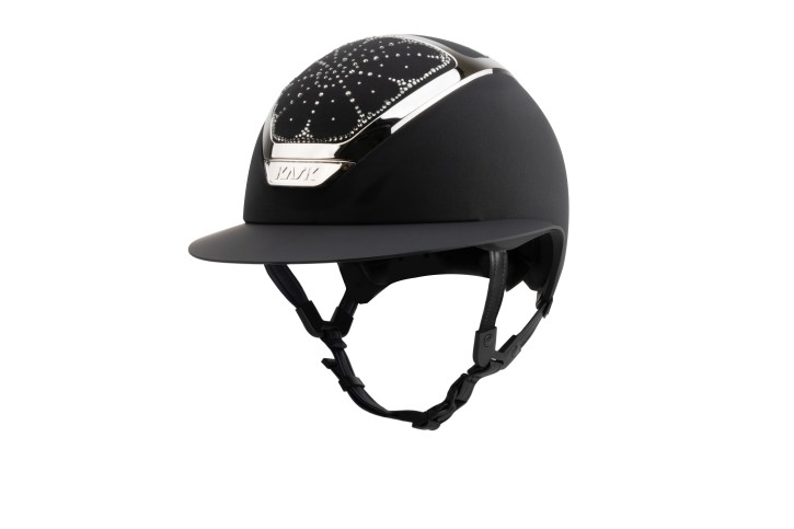 Kask Star Lady Chrome Black Crystals Riviera Silver Diamond