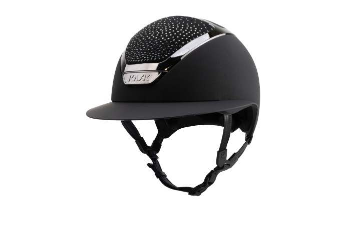 Kask Star Lady Chrome Black Crystals Waterfence Diamond Mix 53