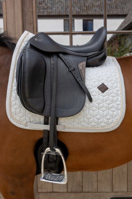 Kentucky Schabracke Velvet Print Dressur Grau