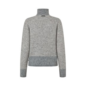 Kingsland KLAudrey Damen Half-Zip Strickpullover Light Grey Melange