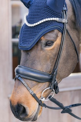 Kentucky Fliegenohren soundless mit Metallkette navy