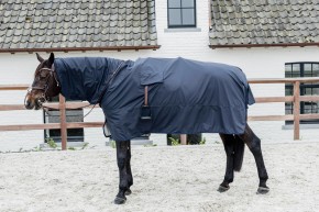 Kentucky Regendecke Hurricane mit Steigbügelöffnungen navy