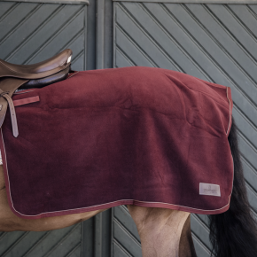 Kentucky Ausreitdecke Quadrat Heavy Fleece bordeaux LARGE