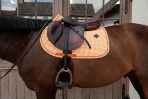 Kentucky Schabracke Velvet Print Springen Orange