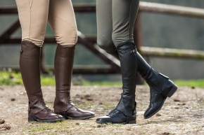 Braune Lederchaps Classic von Dyon