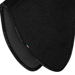 Acavallo Spine Free Memory Foam Double Felt Half Pad schwarz