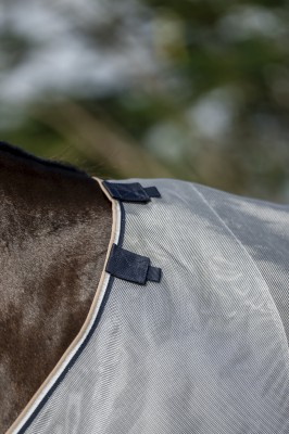 Horseware Fliegendecke Rambo Protector Fieldsafe Plus navy/grey & silver