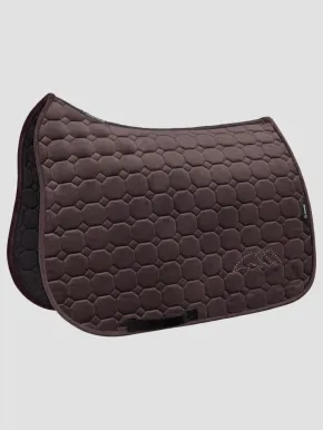 Equiline EQGaulo Dressurschabracke Velvet mit Fliegenohren Coffee Bean
