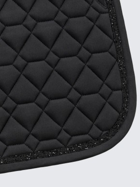 Equiline Dressur Schabracke EQGemma Schwarz mit Kristall-Band