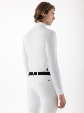 Equiline Turniershirt Herren Langarm EQColorg Weiß