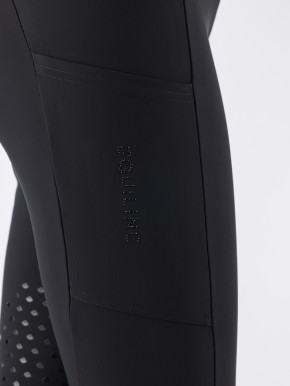 Equiline Reitleggings EQGalafh Vollgrip Damen Schwarz