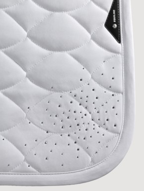 Equiline Dressur Schabracke EQTech Weiß mit Strass
