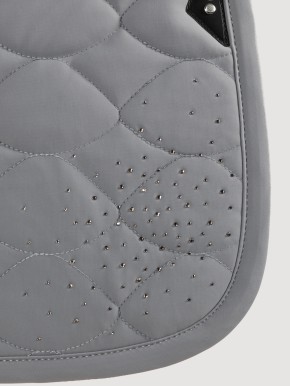 Equiline Schabracke EQTech Hellgrau mit Strass