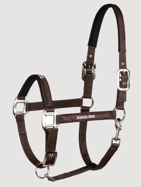 Equiline Eqtras Halfter mit Strick braun