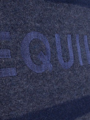 Equiline Abschwitzdecke Colana Wolle Blau/Grau