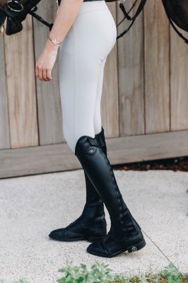 Schwarze Lederchaps Classic Comfort von Dyon