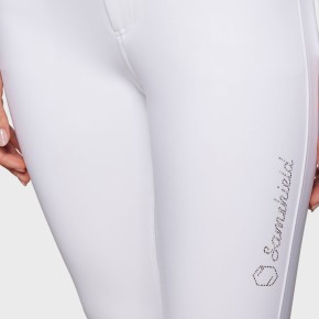 Samshield Damen Vollgrip Reithose Highwaist Clara weiß