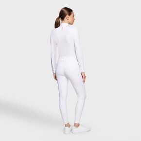 Samshield Damen Vollgrip Reithose Highwaist Clara weiß