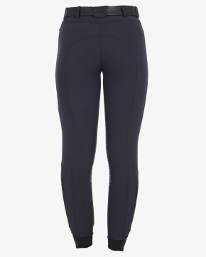 Equestro Reithose mit Kniegrip für Damen Slim-Fit - Navy
