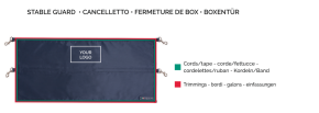 Equiline Boxentürvorhang Navy