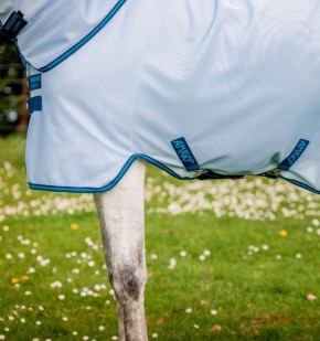 Horseware Amigo Fliegendecke Bug Rug Plus Azure Blue/Navy & Electric Blue