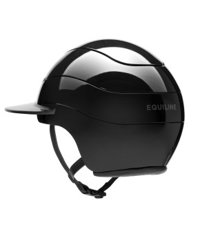 Equiline Xanto Reithelm Schwarz – Stil & Sicherheit mit Visier