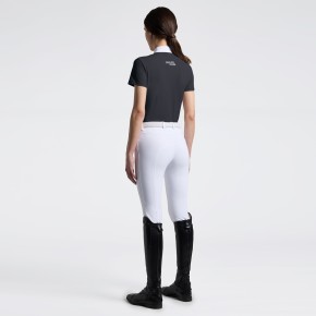 Cavalleria Toscana Turnier-Shirt Kurzarm Damen Charcoal