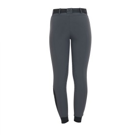 Equestro Reithose mit Kniegrip für Damen Slim-Fit - Grau