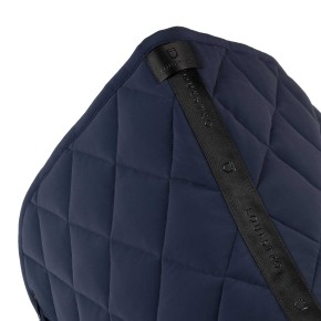 Dressurschabracke von Equestro mit Logo aus Glitzer - Weiß FULL