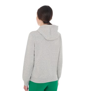 Equestro Damen Hoodie - hellgrau/grün