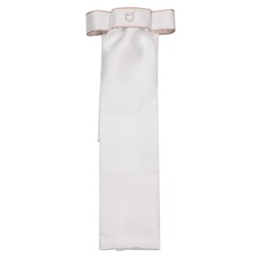 Equestro Plastron mit Glitzersteinen weiß/rosa