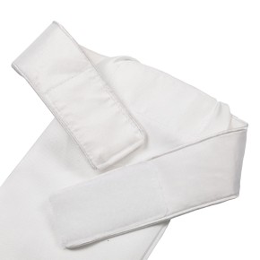 Equestro Plastron mit Glitzersteinen weiß