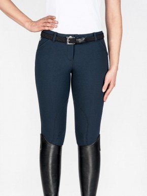 Equiline Stoffknie Damen Reithose Boston blau 38 (IT 42)