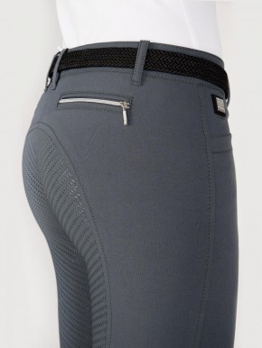 Equiline Vollgrip Reithose Damen Cedar Grau