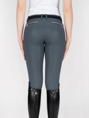 Equiline Vollgrip Reithose Damen Cedar Grau 34 (IT 38)